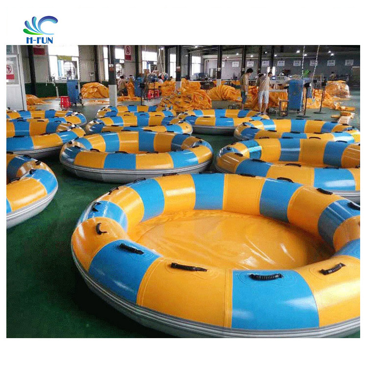 Water 6 persons double tube inflatable rafts family round raft fiberglass water slide round rafts