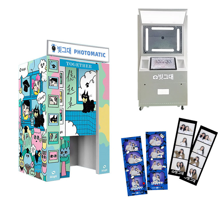 High Quality Arcade Photo Booth Vending Machine With Printer 360 Selfie Photo Booth Machine