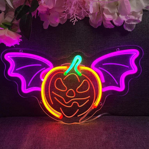 LED Skull Pumpkin Bat festive party atmosphere decorative lights Halloween neon