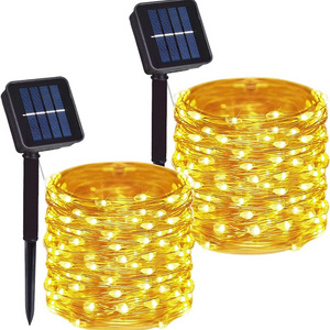 Hot Sale Solar Power LED String Lights Waterproof Outdoor Garden Decoration Night Christmas lights