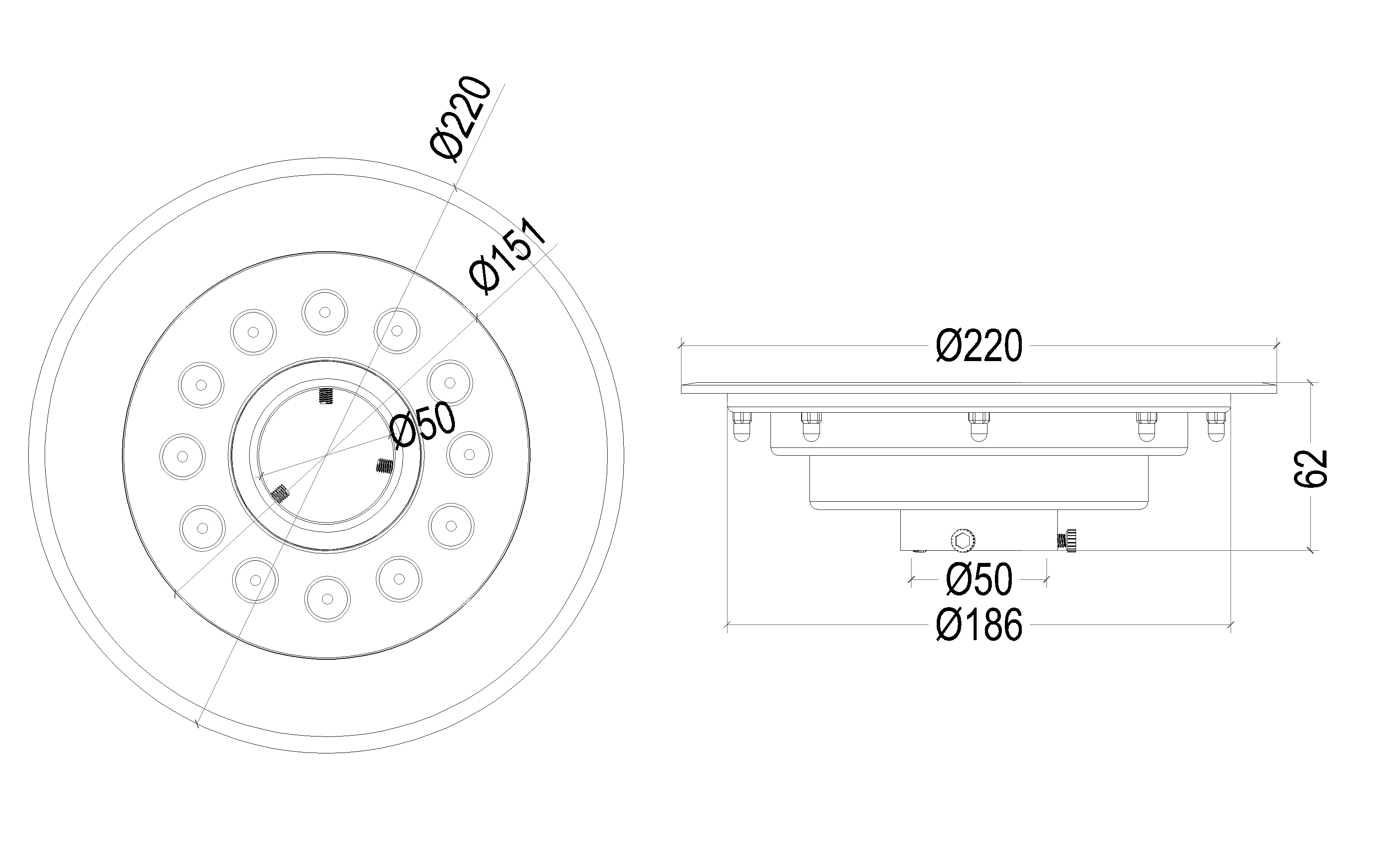 Manufacture Fountains Professional Underwater DMX RGBW LED Fountain Lights Waterproof IP68 Donut Fountain Lamp