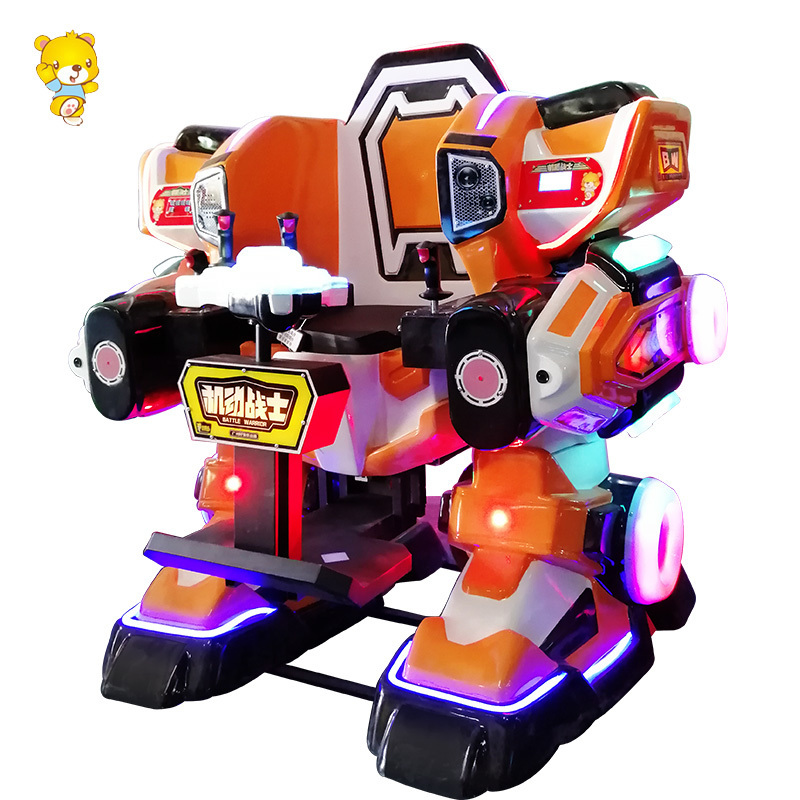 HAOJILE Amusement Park Shopping Mall Kids Rides Walking Robot Electric Rides On Robot