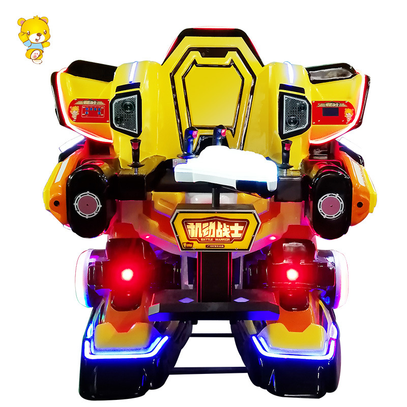 HAOJILE Amusement Park Shopping Mall Kids Rides Walking Robot Electric Rides On Robot