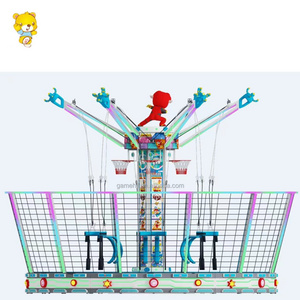 Amusement Park Equipment Adult Kids Carousel Trampoline children bungee trampoline parts