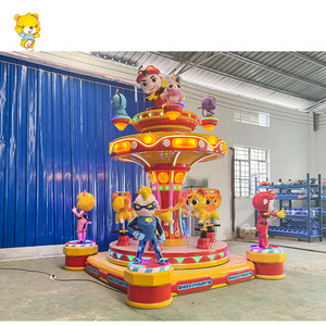 Amusement Equipment Shopping Mall 6 Passengers Fairy World Mini Carousel Rides for Sale Amusement Park Kiddie Rides