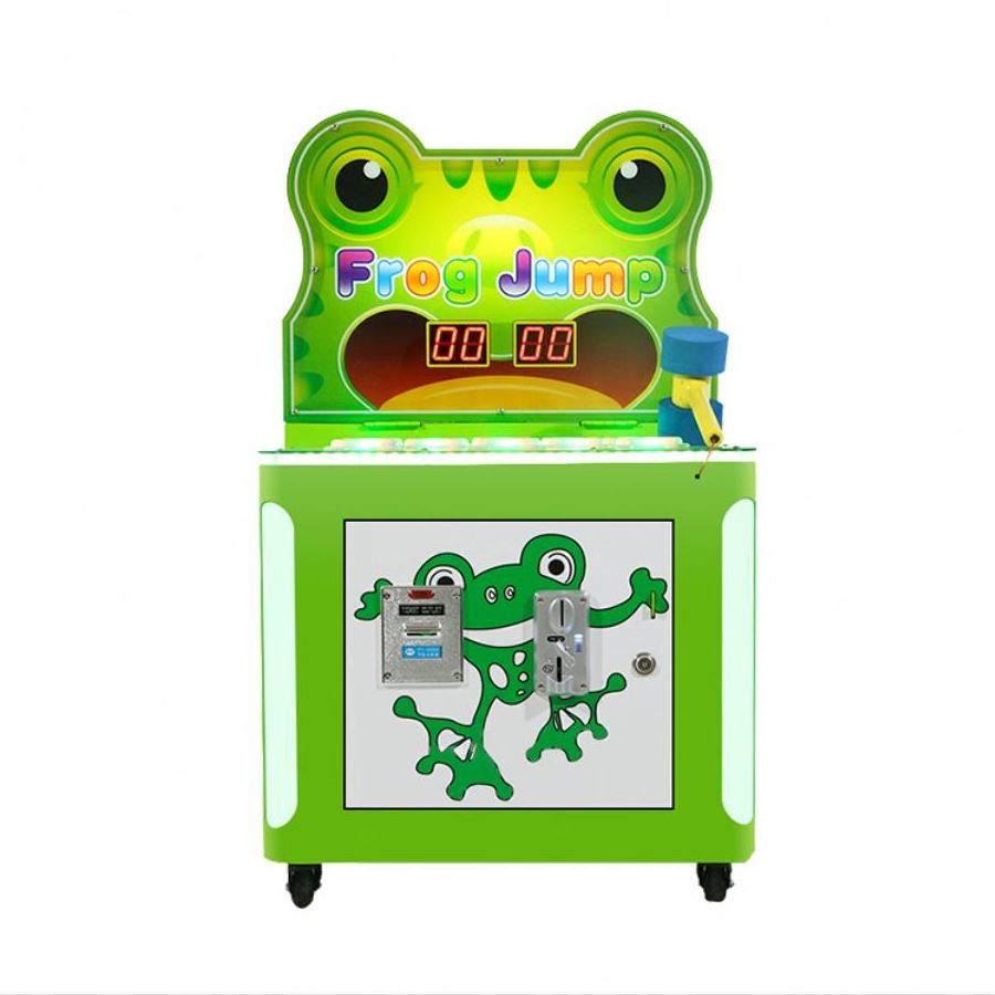 coin operated whack a mole toy arcade game machine Kids Hitting Hammer ticket Redemption toy frog Arcade Game Machine