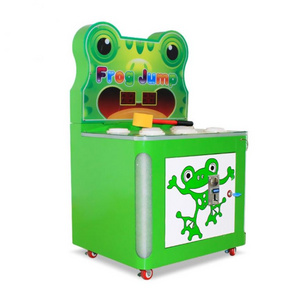 coin operated whack a mole toy arcade game machine Kids Hitting Hammer ticket Redemption toy frog Arcade Game Machine