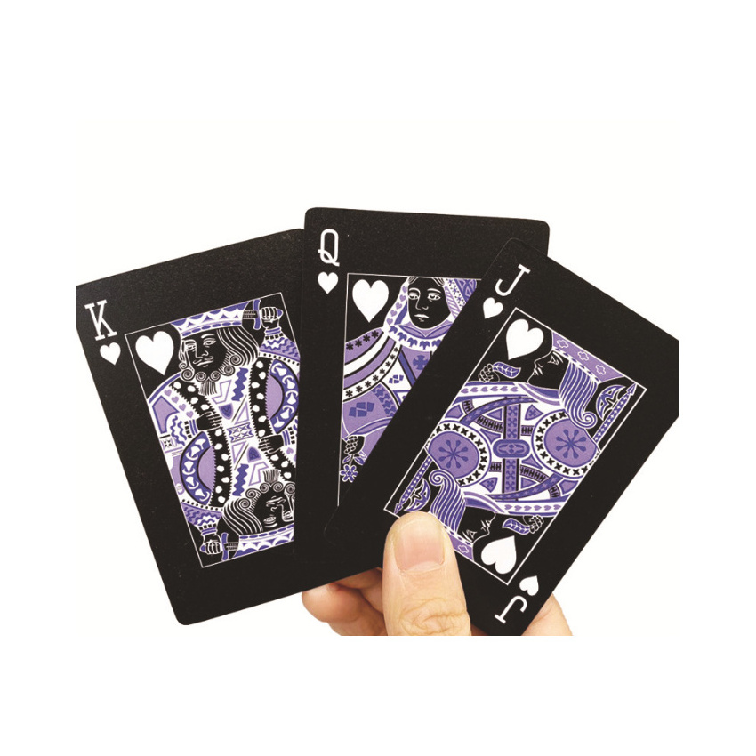 Popular PVC Pokers Large and Small Characters Texas Poke r PVC Material Card Waterproof Frosted Plastic poker