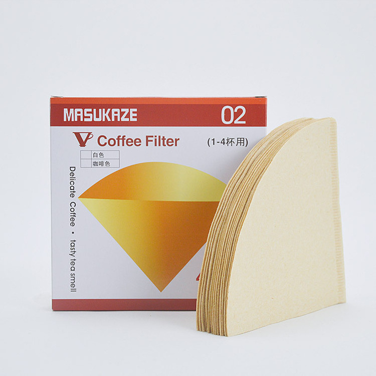 4 Cone Coffee Filter 8-12 cup Unbleached Natural Paper No Blowout Disposable for Pour Over and Drip Coffee Maker, 100 Count