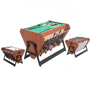 Hot Sell 4FT 3 in 1 Multi Function Billiard Pool Table/Air Hockey Table/Soccer Foosball Game Table