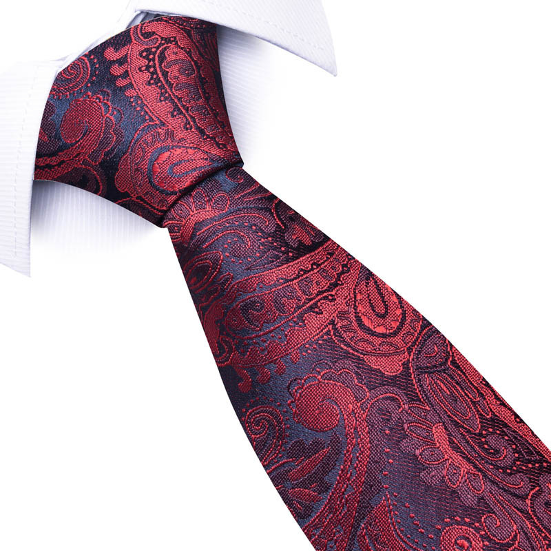 Factory Manufacturer Custom LOGO wholesale Paisley Silk Tie In Gift Box Men Gravatas