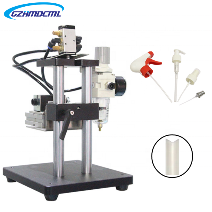 HMD semi automatic Perfume Sprayer Pump Tube Cutting Machine plastic tube pipe cutting machine