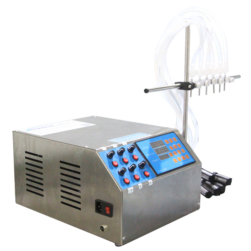 Professional Wholesale Semi-automatic 6 Heads Digital Control Pump Bottling Water Liquid Filling Machine