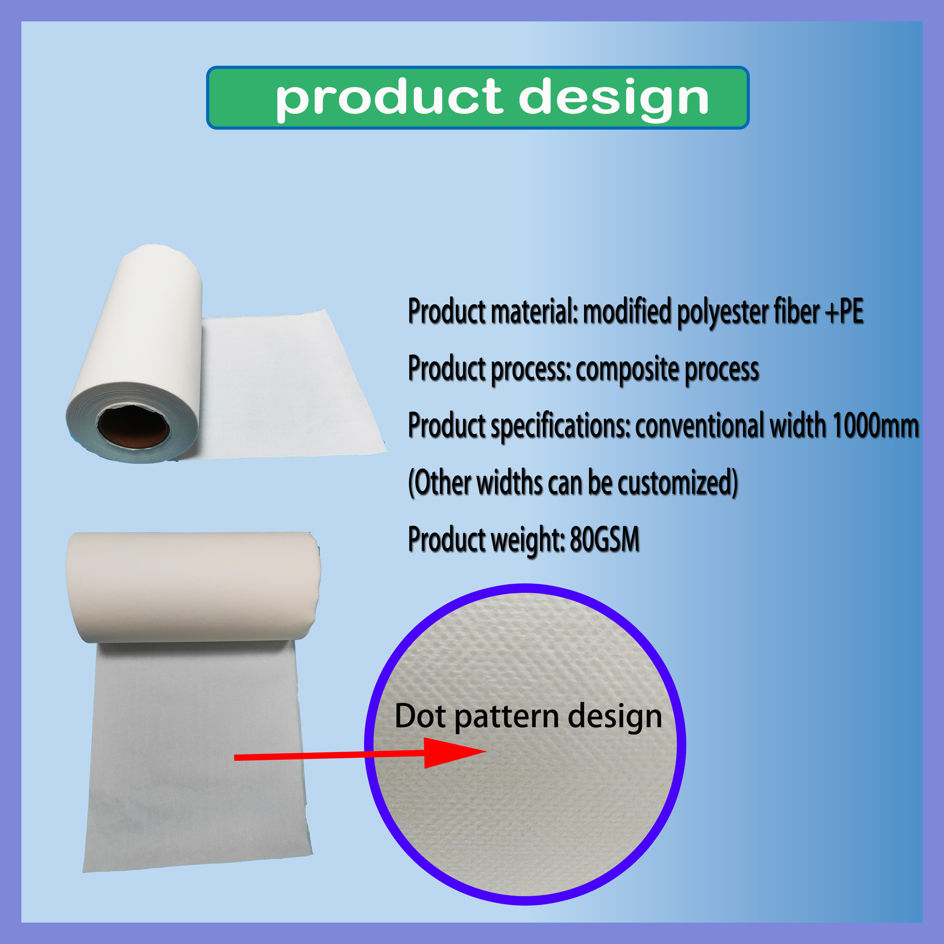 Supply of breathable heat-sealing non-woven fabrics use for tea, desiccant, coffee packaging