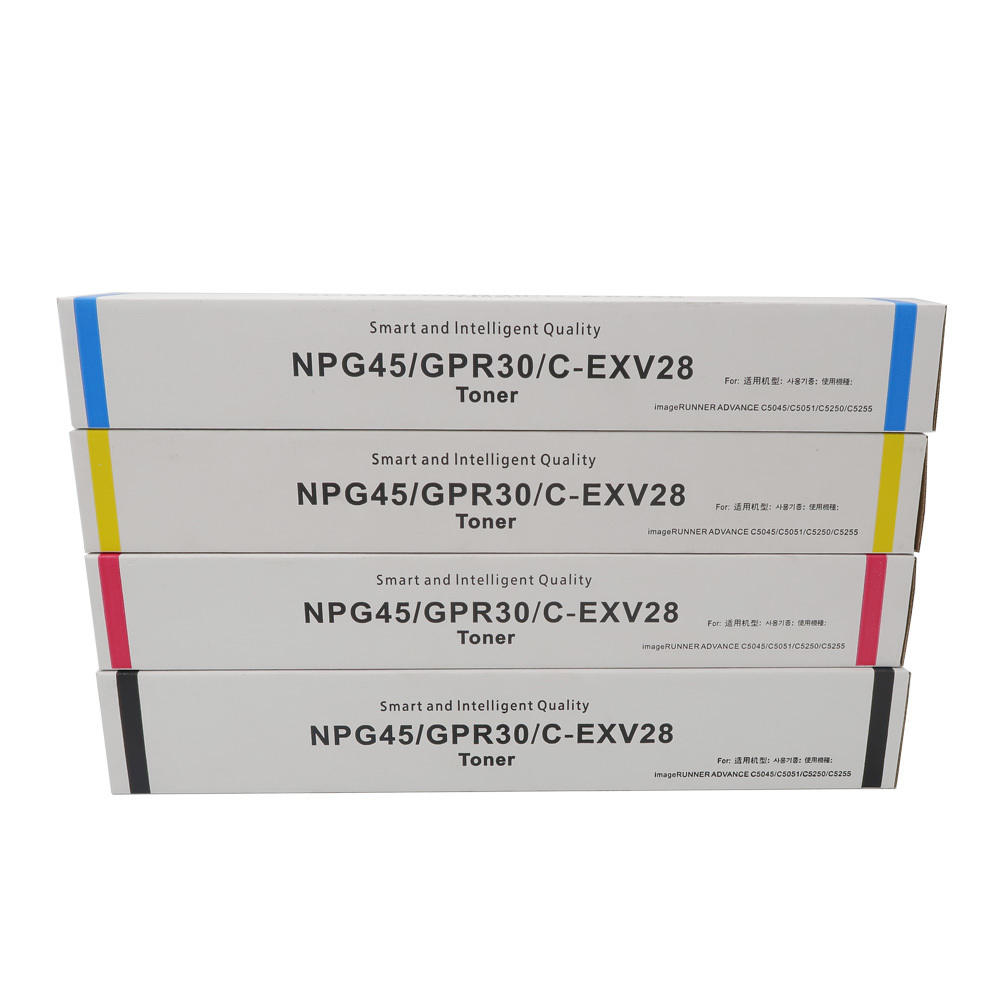 Remanufactured NPG45 GPR30 EXV28 Color Toner Cartridge For Image Runner ADVANCE  C5051 C5045 printer spare parts