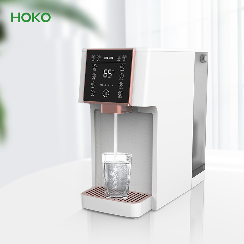 Countertop home 5 stage mini uf hot cold reverse osmosis water purifier smart uv desktop household portable ro water purifier