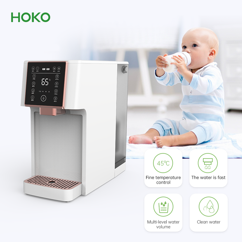 Countertop home 5 stage mini uf hot cold reverse osmosis water purifier smart uv desktop household portable ro water purifier