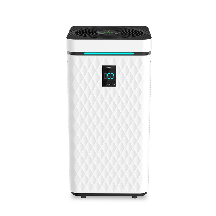 Office Air Purifier Carbon Activated Smoke and VOC Removal with Temperature and Humidity Control Household Purifier