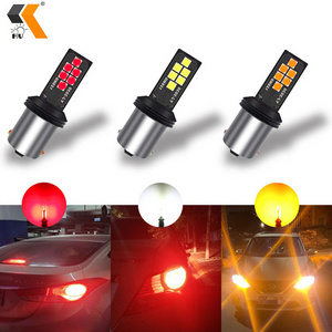 HOLY 12smd 3030 LED Car Tail Backup Reverse Light Bulb 12V-24V 1156 1157 Red Yellow White Lamp