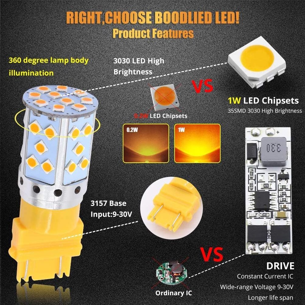 HOLY Topselling 3157 led brake light 1500lm 6500k led auto brake light bulb 921 912 3157 7443 led lamp