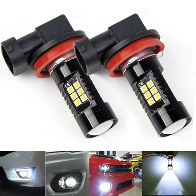 HOLY high power H8 LED car fog light H11 H7 H9 H16 H4 motorcycle LED fog light bulb 9005 9006 6000K 12V