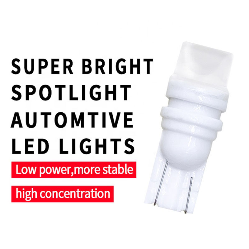 HOLY 12V LED Ceramics T10 Light Bulb Width Clearance Lamp Parking Signal Light w5w 2835 3smd Licence Plate Light T10 24V led