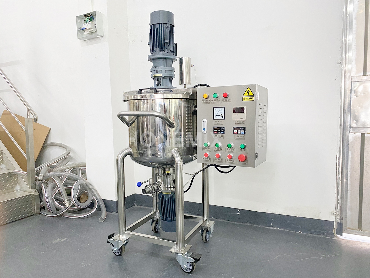 Hone 50L Custom Single Layer Cosmetic Shampoo High Shear Homogenizer Mixer Lotion Mixing Tank