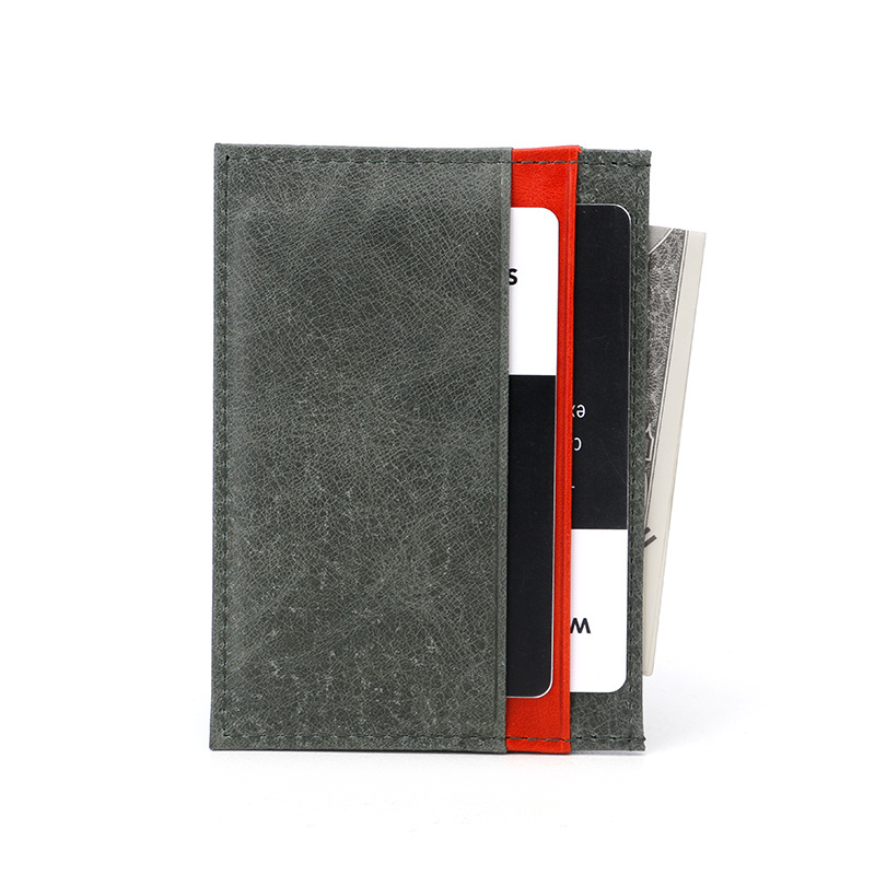 Custom Card Holder Wallet RFID Blocking Slim Wallet PU leather Minimalist Wallets Slim Card Holder