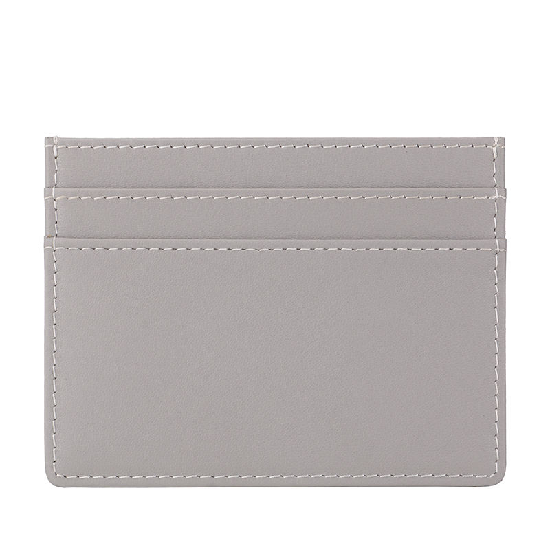 Thin Card Holders PU Leather Front Pocket Wallets RFID Bloacking Minimalist Business Card Holder