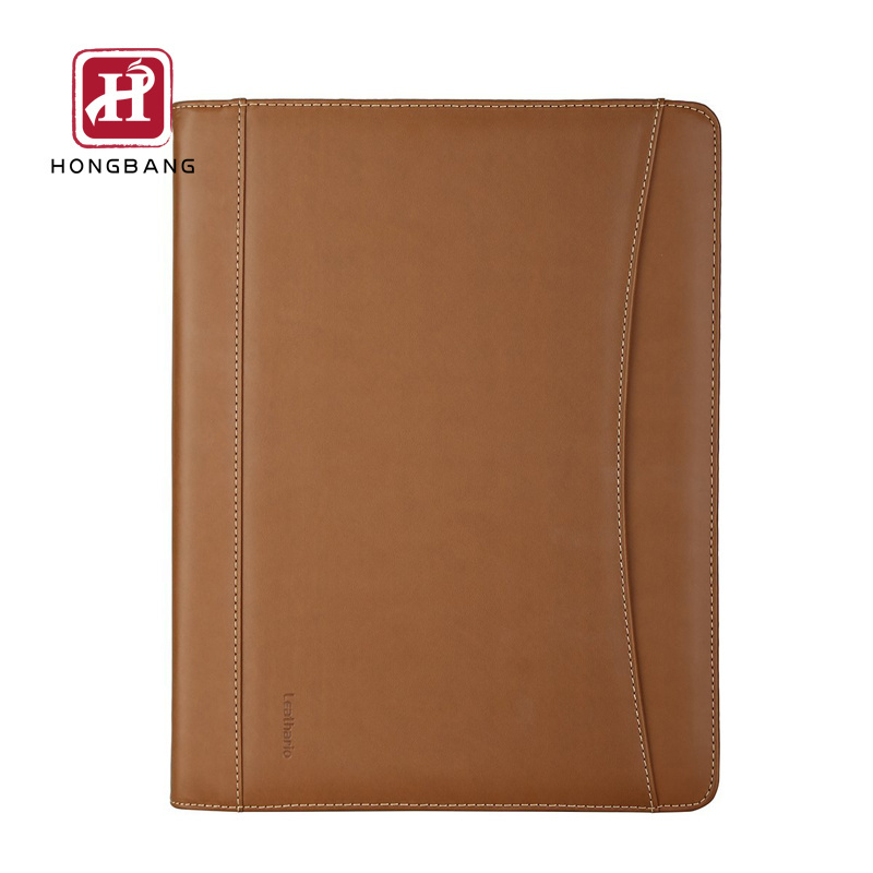 A4 File Folder Padfolio Custom Writing Pad Business Presentation Folder Leather Portfolio