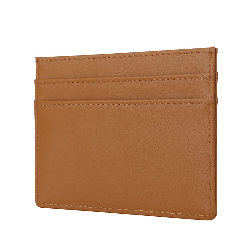 Thin Card Holders PU Leather Front Pocket Wallets RFID Bloacking Minimalist Business Card Holder