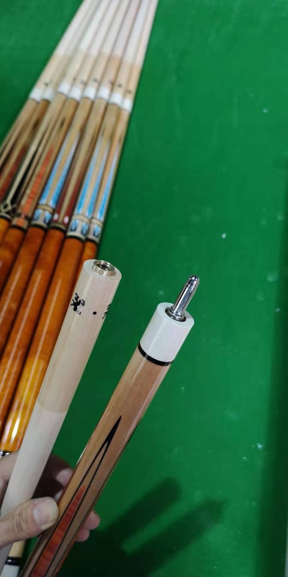 High Quality 1/2 Pool Cue Sticks with 13mm cue Tip