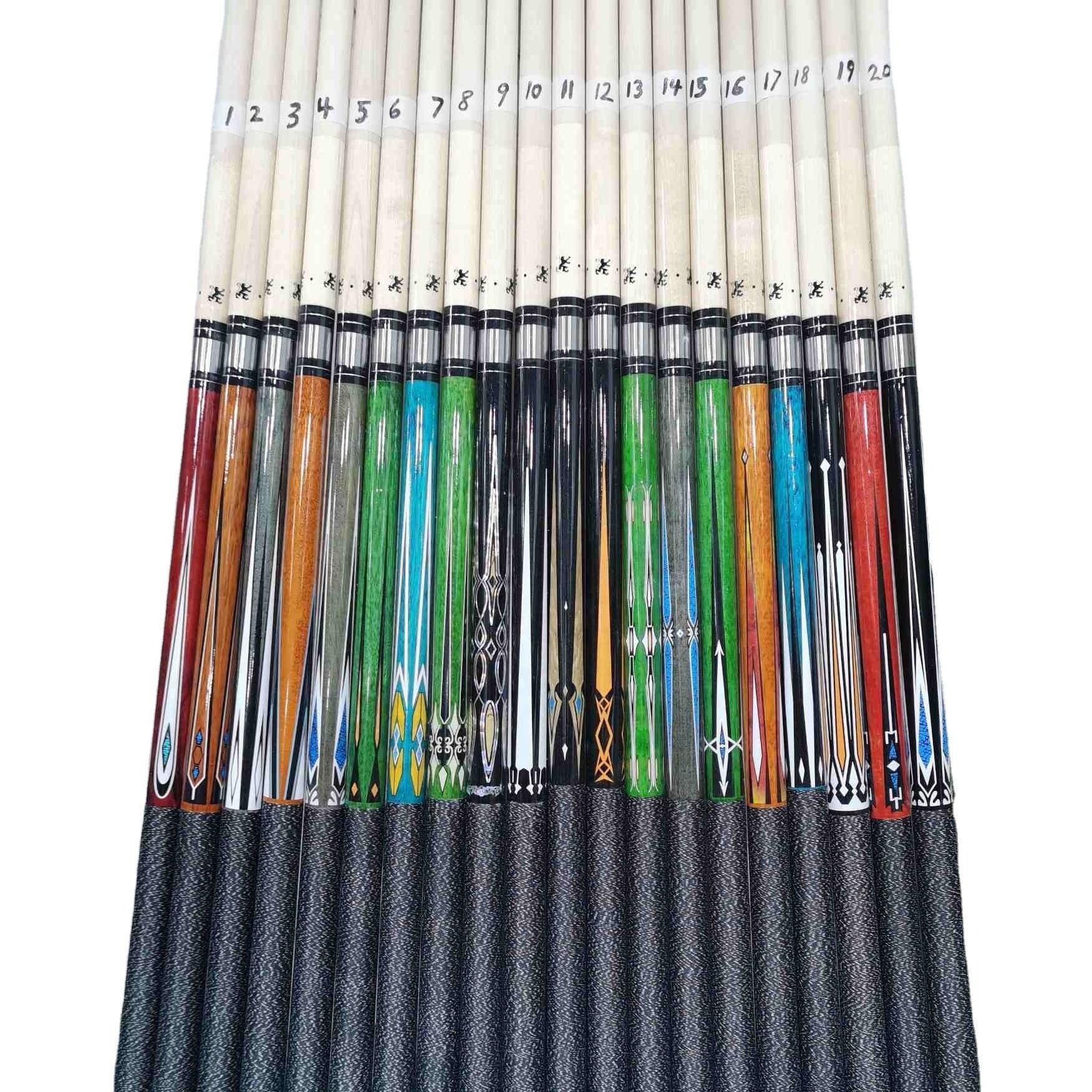 High Quality 1/2 Pool Cue Sticks with 13mm cue Tip