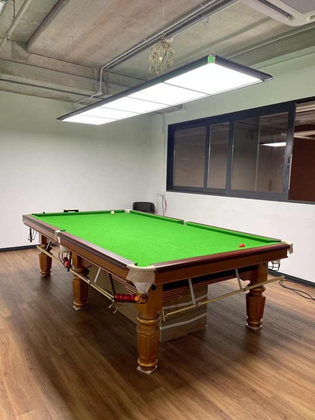 9ft slate bed top snooker pool table