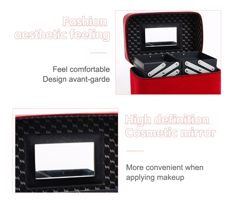 Hot Sale Multi-Layer Nail Toiletry Box Large Capacity Makeup Nail Organizer Toiletry Case