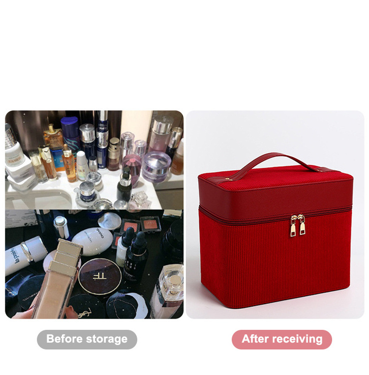 Hot Sale Multi-Layer Nail Toiletry Box Large Capacity Makeup Nail Organizer Toiletry Case