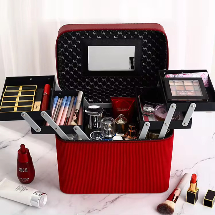 Hot Sale Multi-Layer Nail Toiletry Box Large Capacity Makeup Nail Organizer Toiletry Case