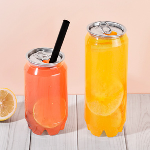 Yuehongkai Hot Selling Plastic Soft Drink Can Empty Bubble Soda Bottles With Easy Open Lids