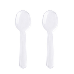 8.4cm disposable plastic spoon /dessert spoon /ice cream spoon scoop