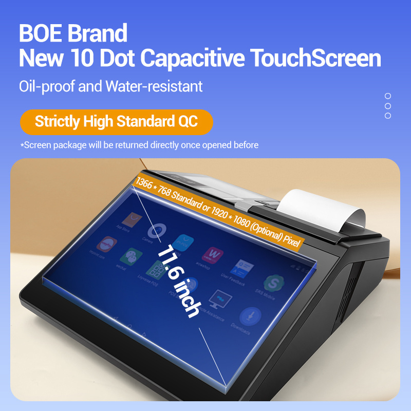 11.6'' Android 11 Win 10 Mini Cash Register Point Of Sale Systems Pos Tablet NFC Supermarket Atm Machine All In 1 Pos Terminal