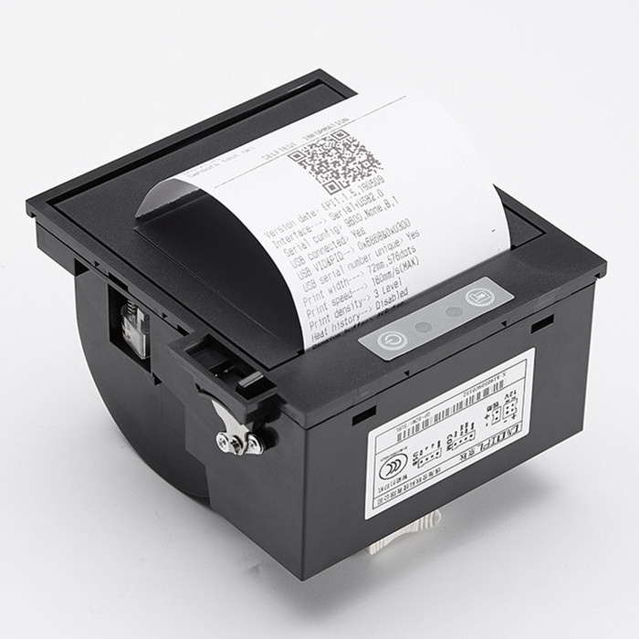 3 inch 80mm Pos Kiosk Embedded Thermal Receipt Printer Auto Cutter 160mm/s Mounted Panel Thermal Panel Printer