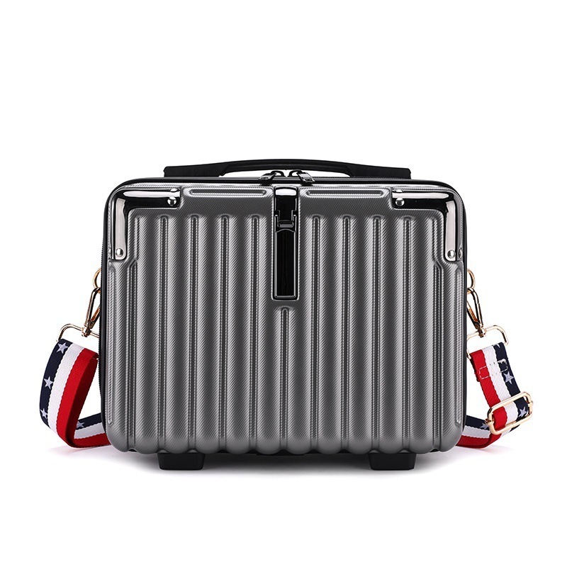 14 Inch ABS Travel Case Trolley Cosmetic Bag with Multi-color Large Capacity Portable Suitcase