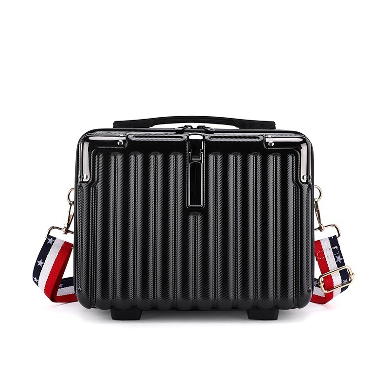 14 Inch ABS Travel Case Trolley Cosmetic Bag with Multi-color Large Capacity Portable Suitcase