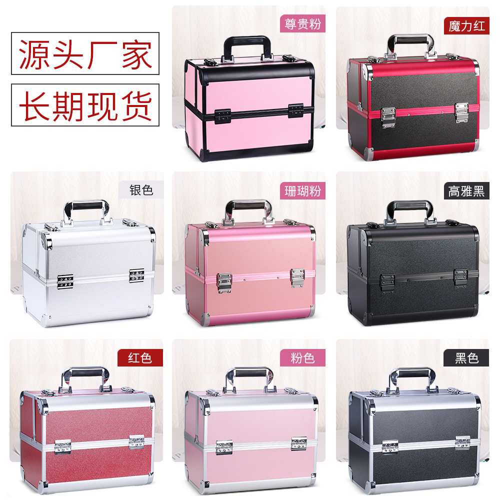 professional  Travel Train Rolling Trolley Beauty Makeup Vanity Case Portable Beauty Cosmetic Makeup Nail Art case