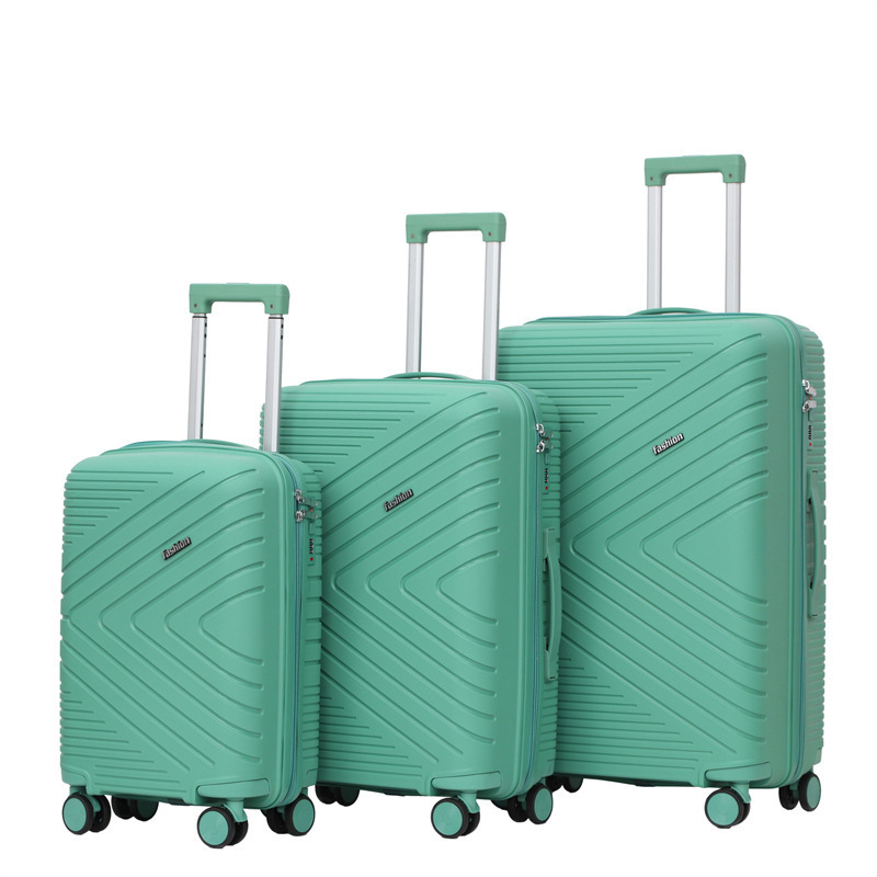 Factory Wholesale PP luggage Sets 20 inch 4 Pieces PP  travel bags luggage with 360 Wheels