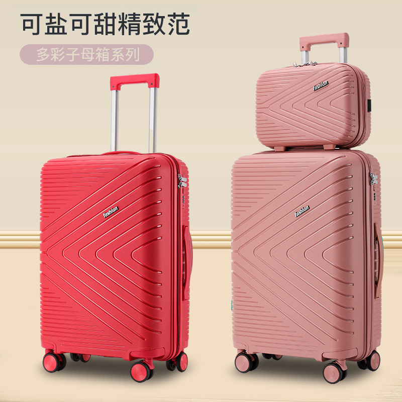 Factory Wholesale PP luggage Sets 20 inch 4 Pieces PP  travel bags luggage with 360 Wheels