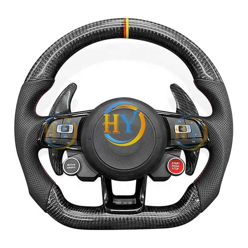 Customized Carbon fibre Steering Wheel Fit For Volkswagen MK6 MK7 MK8 Jetta Passat Polo Golf Upgrade R Style Steering Wheel