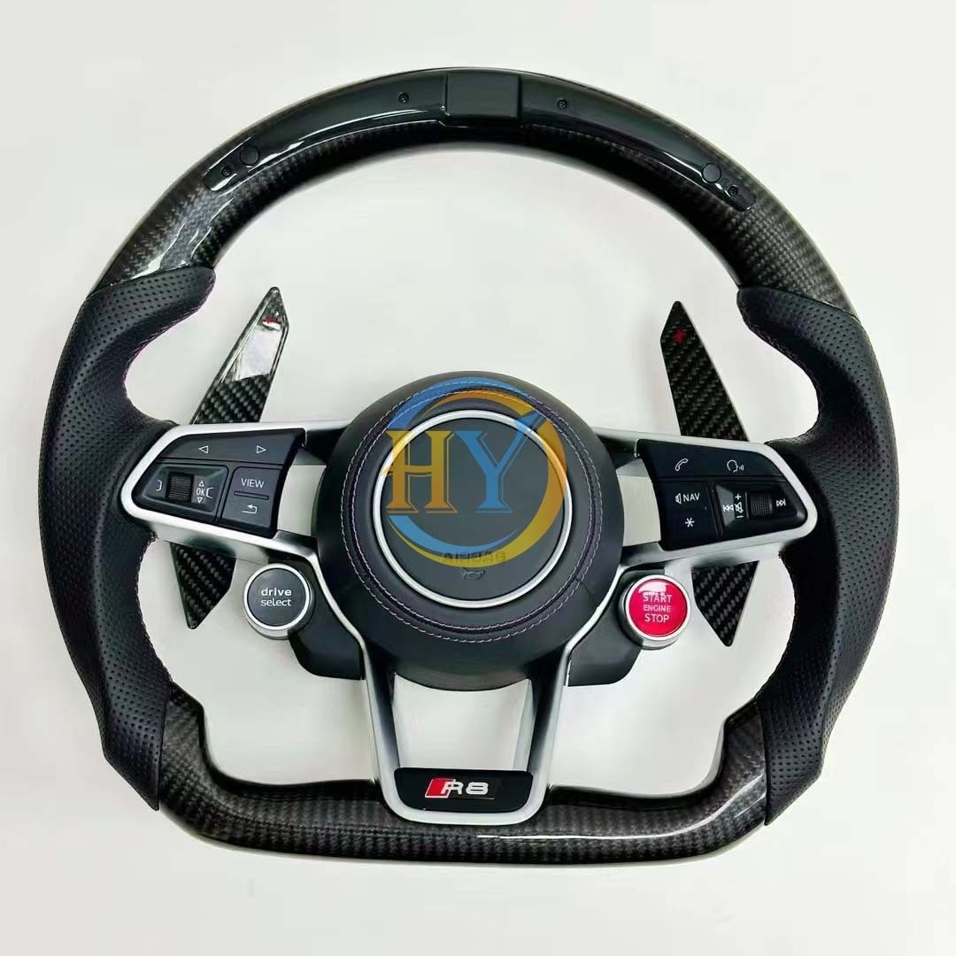 Customized Carbon Fibre Steering Wheel Fit For Audi A4 A5 A6 A7 Steering Wheel Upgraded Style