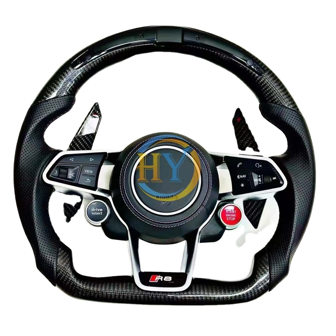 Customized Carbon Fibre Steering Wheel Fit For Audi A4 A5 A6 A7 Steering Wheel Upgraded Style