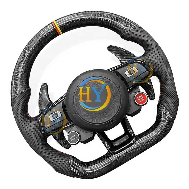 Customized Carbon fibre Steering Wheel Fit For Volkswagen MK6 MK7 MK8 Jetta Passat Polo Golf Upgrade R Style Steering Wheel